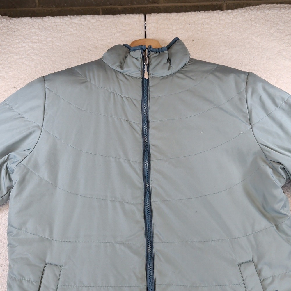 Black Diamond Reversible Down Puffer Jacket Blue White Mens Medium Gorpcore - Picture 10 of 11